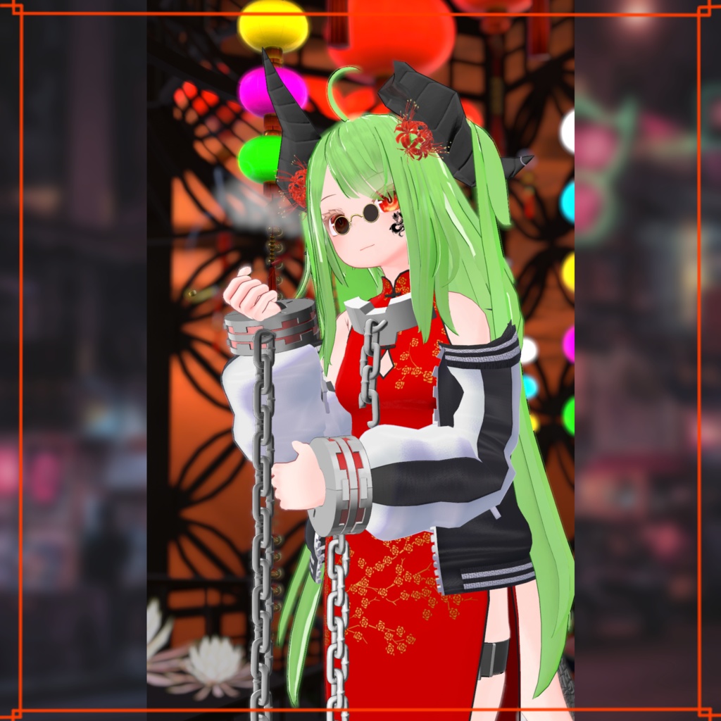 【VRChat想定小物】チャイニーズマフィア入門セット