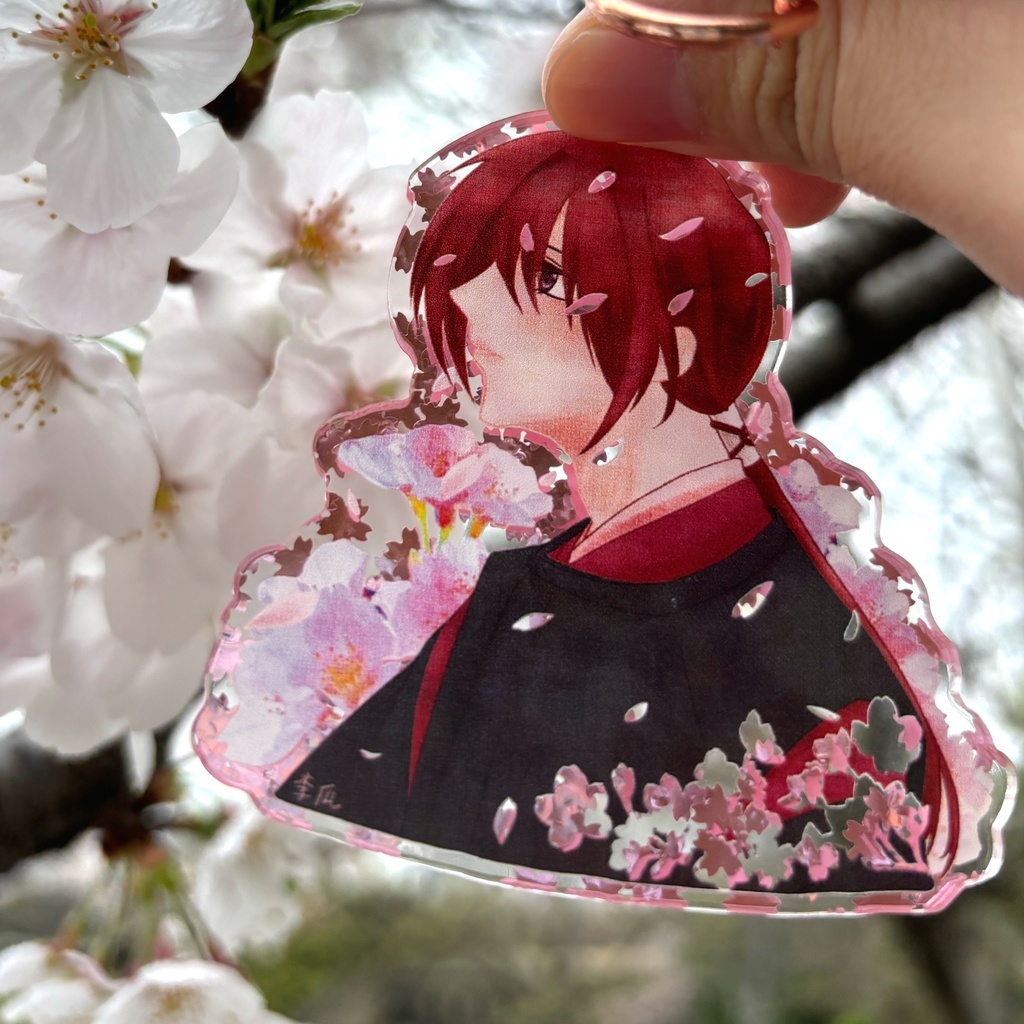 桜アクリルキーホルダー