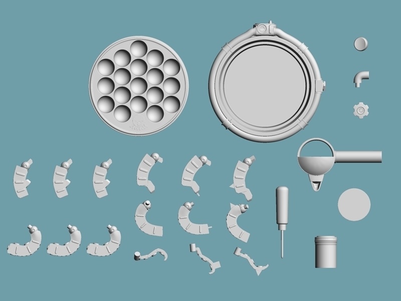 ガレージキット「タイプ・タコヤキメーカー」