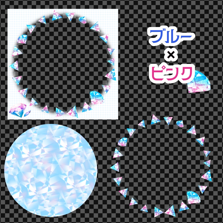 バイカラー宝石アイコンリング