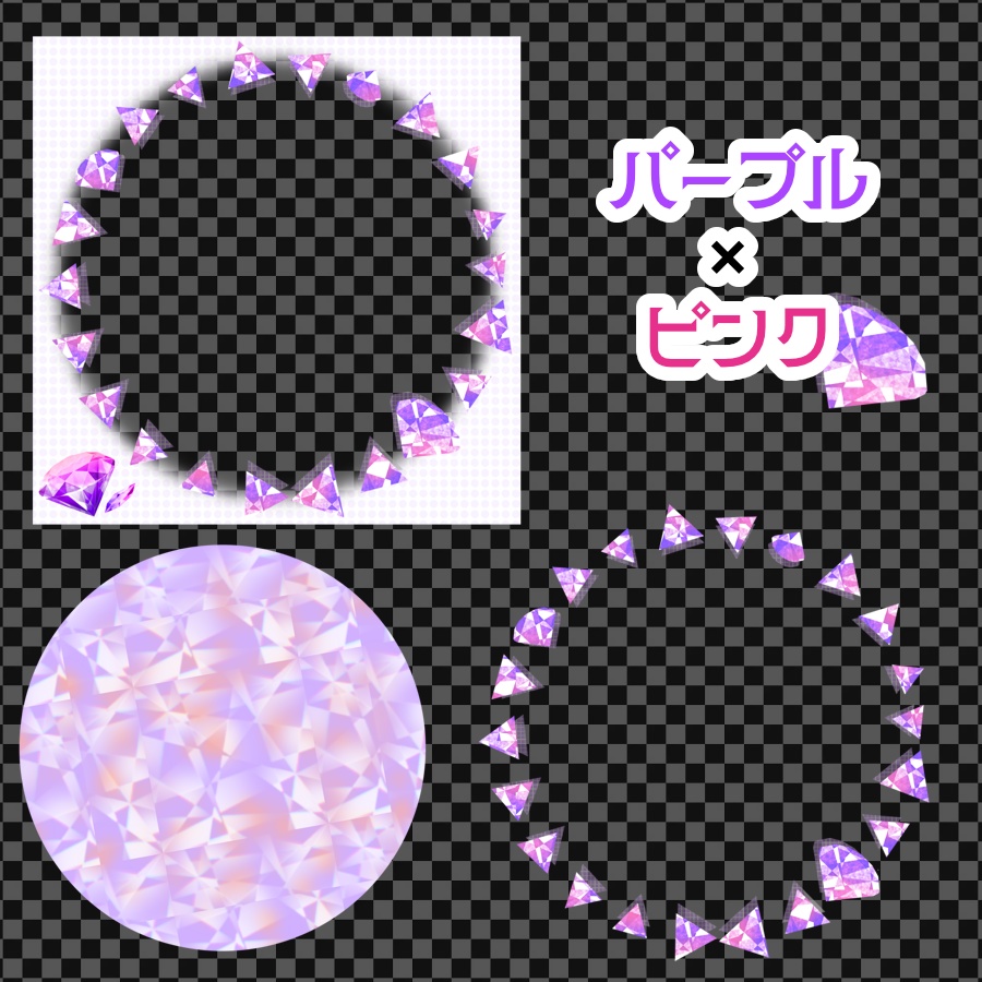 バイカラー宝石アイコンリング