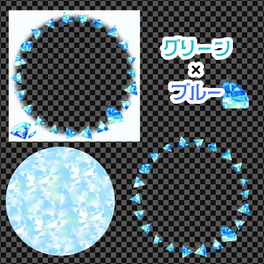 バイカラー宝石アイコンリング