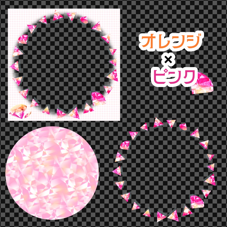 バイカラー宝石アイコンリング