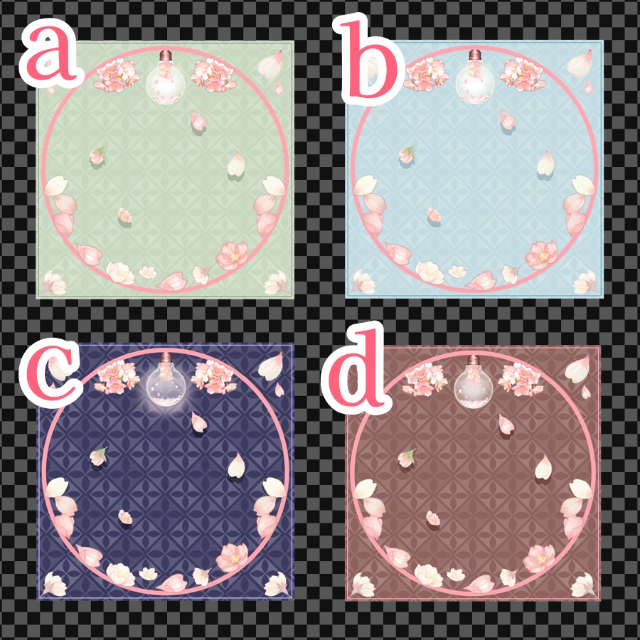 桜電球のアイコンリング