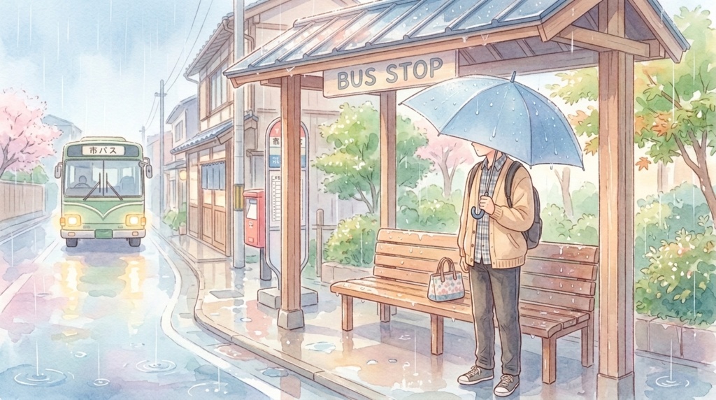【フリーBGM】雨音とベンチ