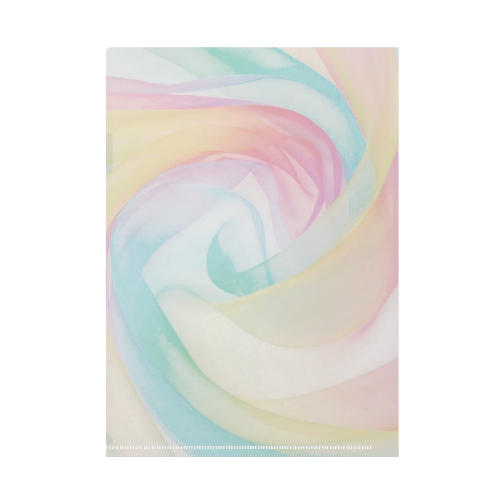 ヒーリングアートクリアファイル(虹色観音)