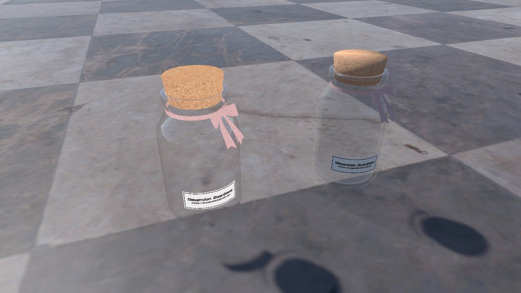 【VRChat】人を閉じ込められる小瓶+虫かご+鳥かご