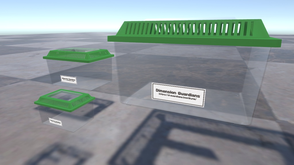 【VRChat】人を閉じ込められる小瓶+虫かご+鳥かご