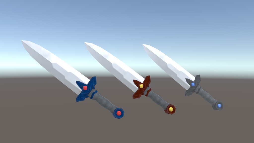 【3Dモデル】カードバトル武器セット