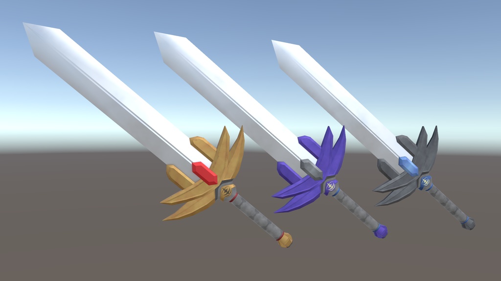 【3Dモデル】カードバトル武器セット