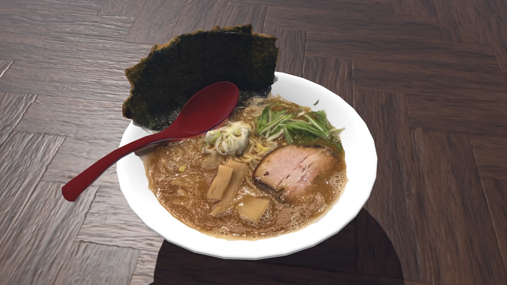【3Dモデル】ラーメンセット