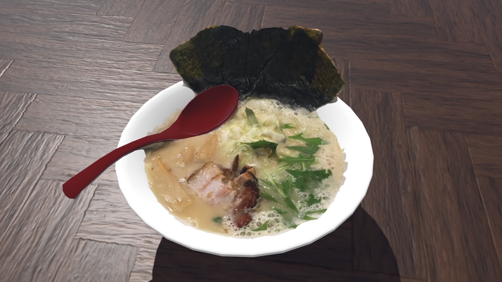 【3Dモデル】ラーメンセット