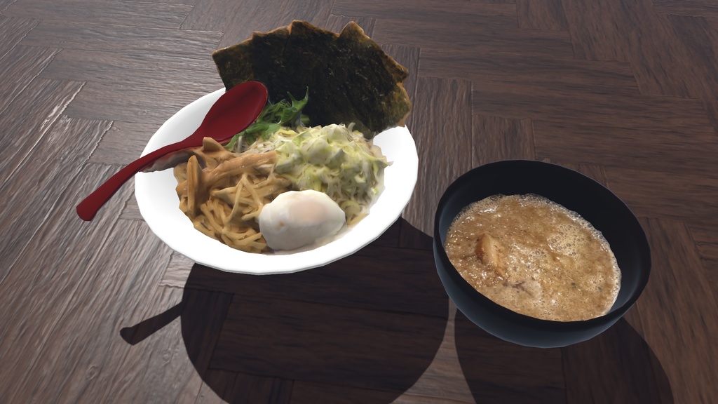 【3Dモデル】ラーメンセット