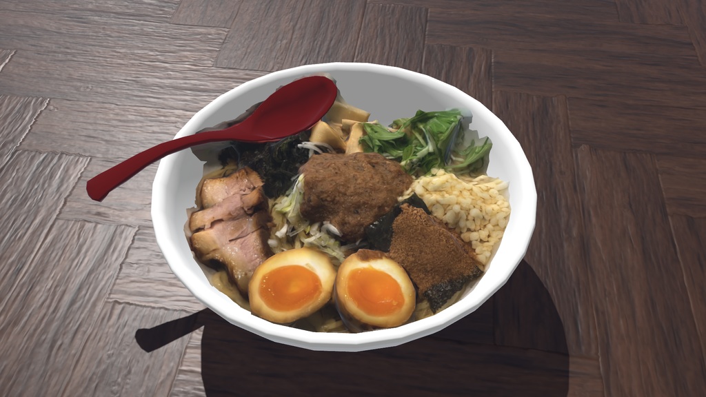 【3Dモデル】ラーメンセット