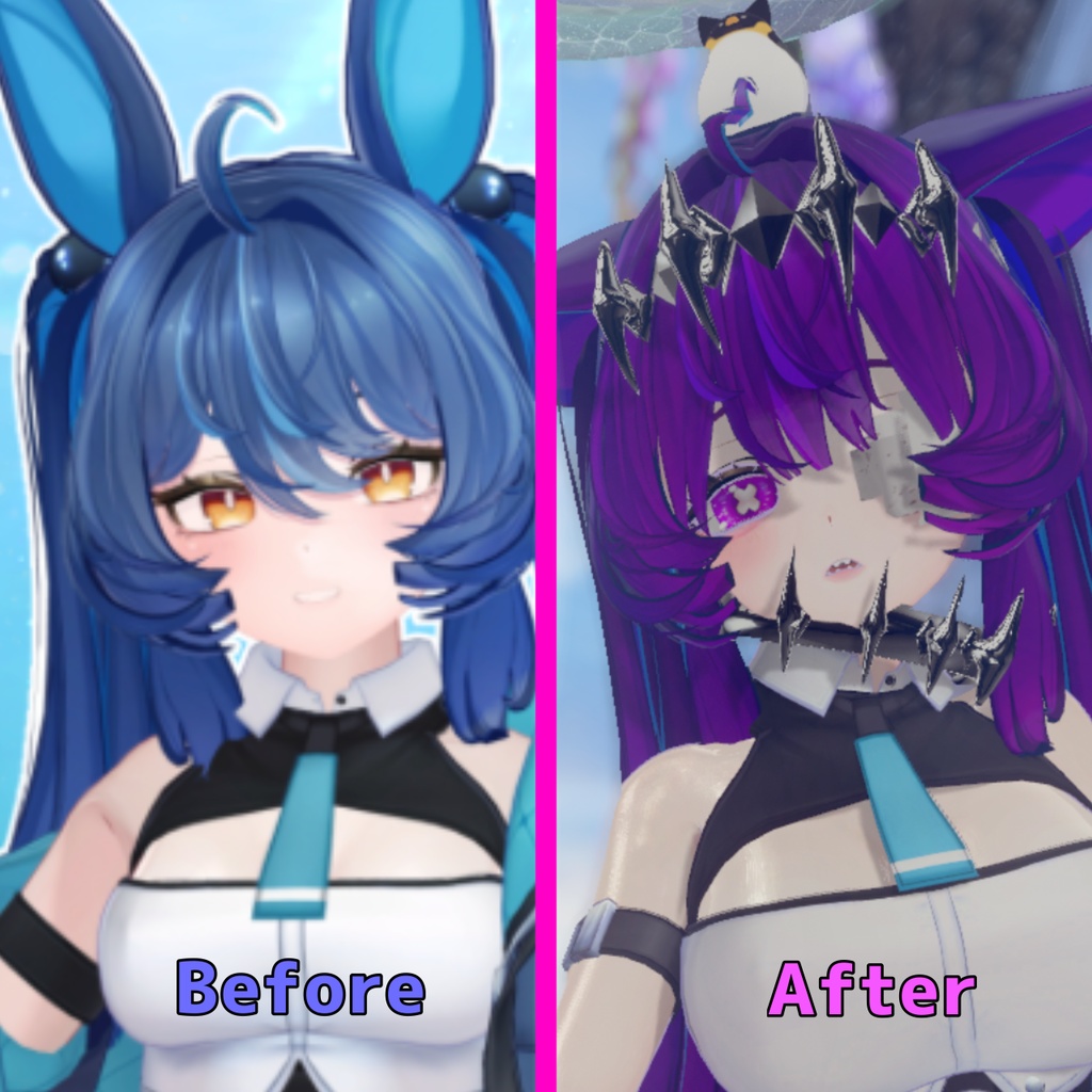 【3Dモデル『レイ』専用】地雷風メイク【Fany式】