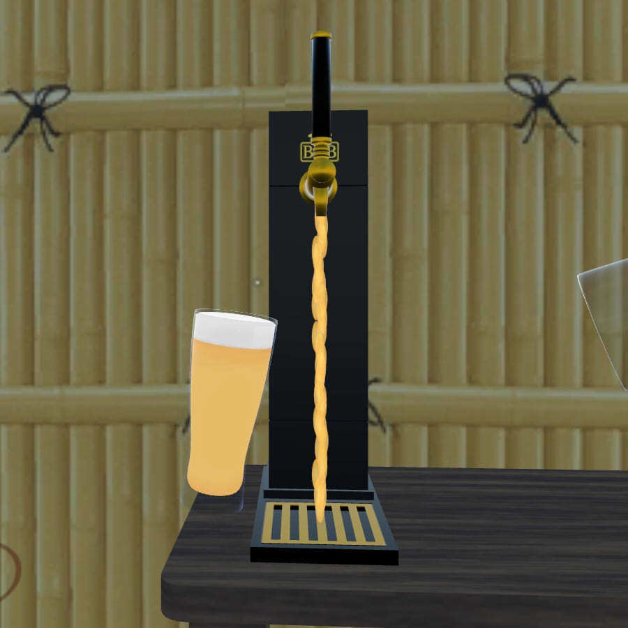 【VRChat想定】ビールサーバー&瓶ビールシステム