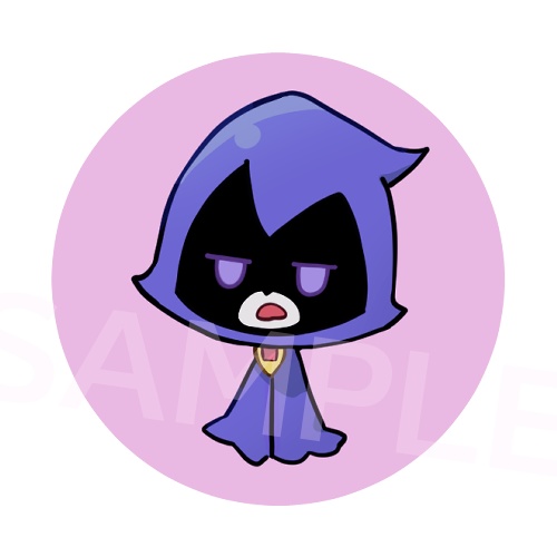 ゆるステッカー　Raven