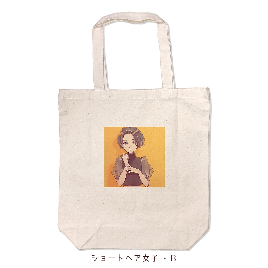 ショートヘア女子*トートバッグB - KAMOAKIRA shop - BOOTH