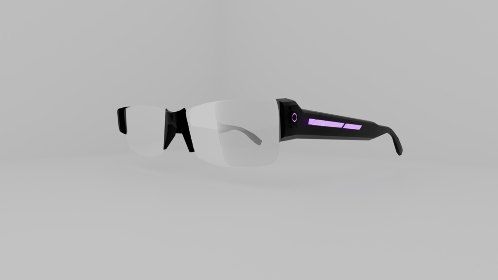 Cyber glasses purple