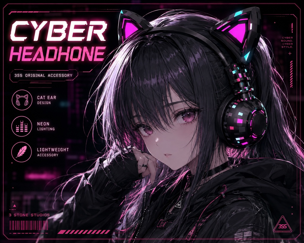 Cyber Headphone 【VRChat対応/初回10点半額！】
