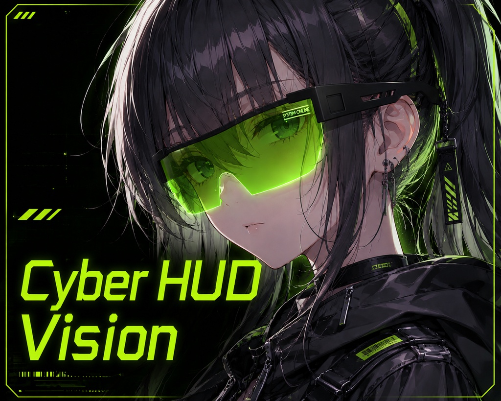 Cyber HUD Vision【VRChat対応/初回10点半額！】