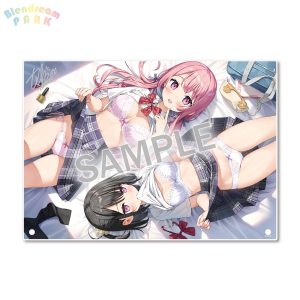 【カントク】≪複製サイン入り≫特製アクリルボード(2shot_underwear)