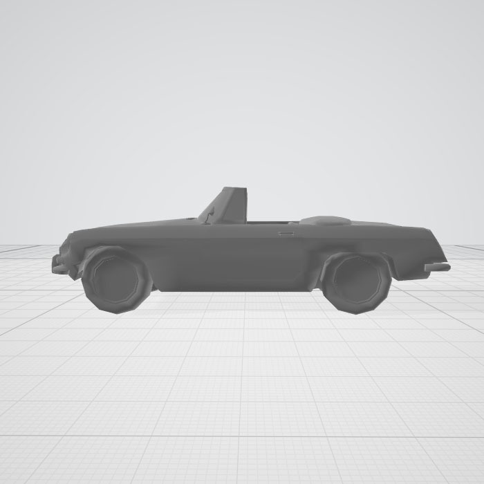 3d  車　オープンカー