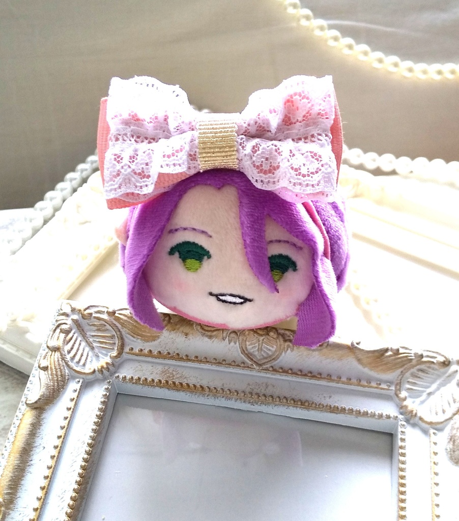 レースピンクリボン【もちマス・ねんどろいど・ぬい 小物】