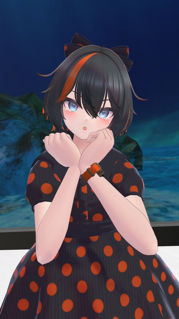 FLASTOREアバター&マヌカ向け衣装「水玉ワンピ」