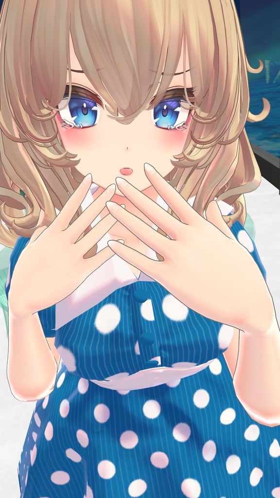 FLASTOREアバター&マヌカ向け衣装「水玉ワンピ」