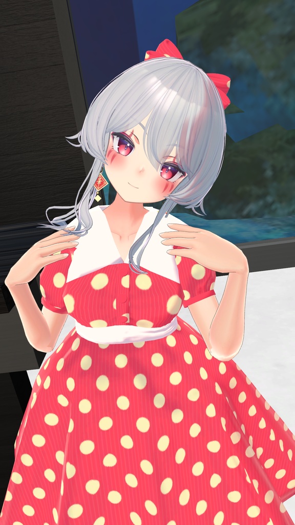 FLASTOREアバター&マヌカ向け衣装「水玉ワンピ」