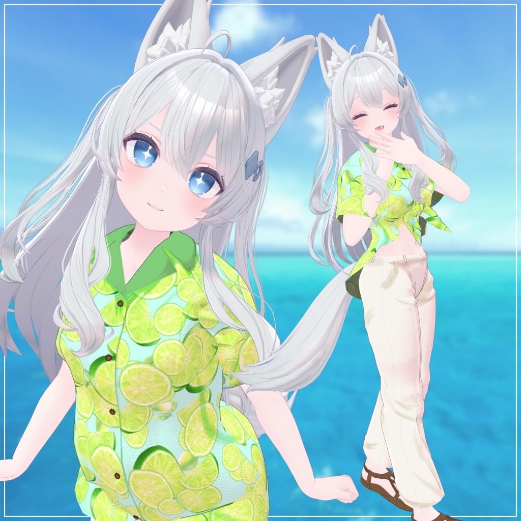 複数アバター向け衣装「アロハシャツ」