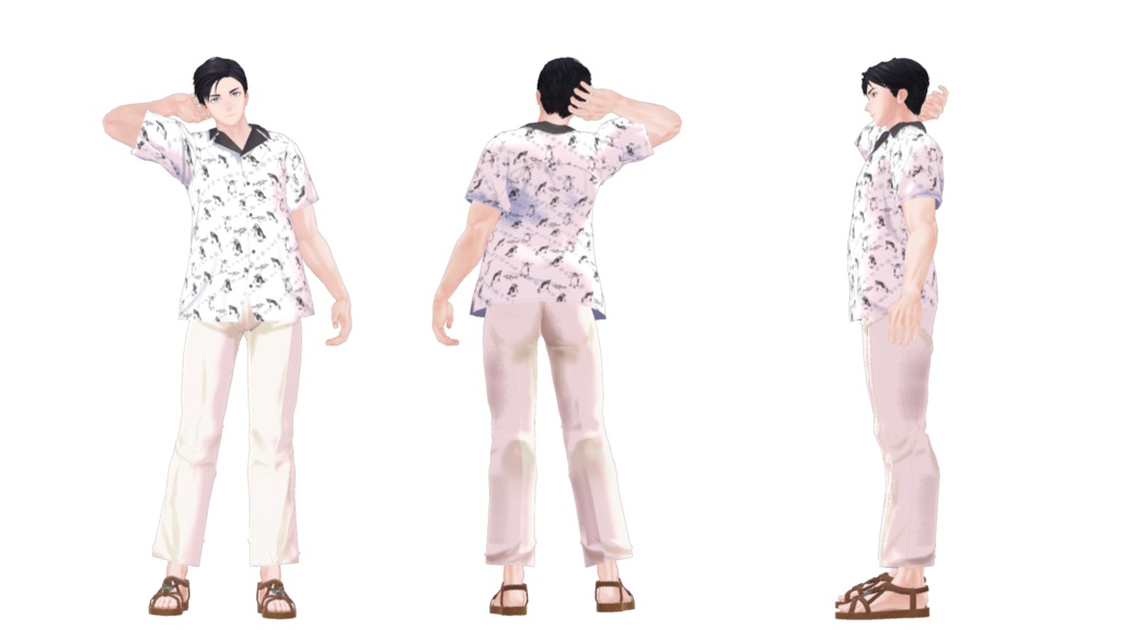 複数アバター向け衣装「アロハシャツ」