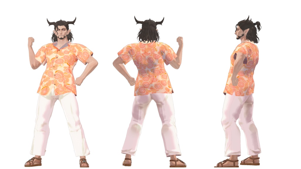 複数アバター向け衣装「アロハシャツ」