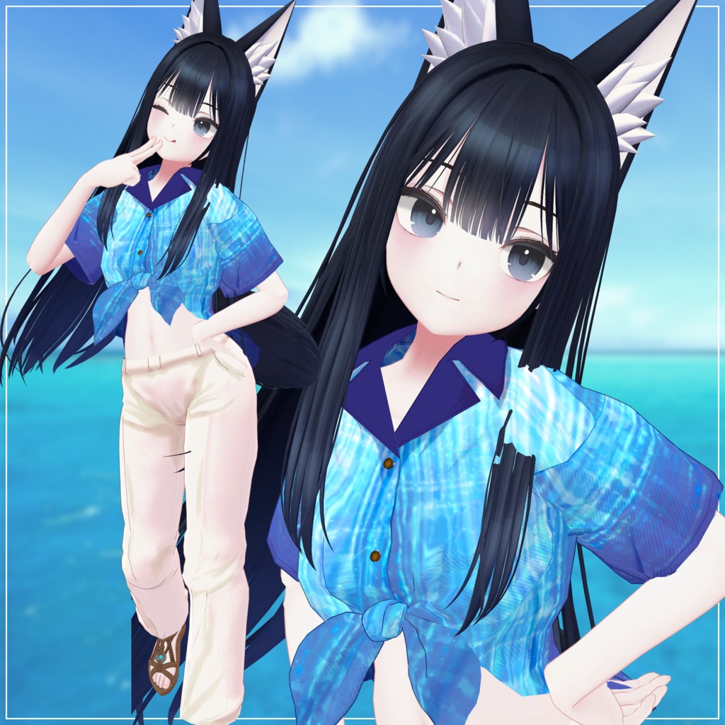 複数アバター向け衣装「アロハシャツ」