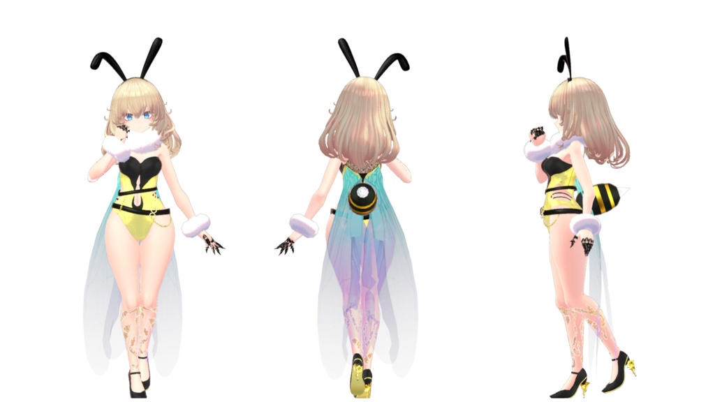 複数アバター向け衣装「ハニースーツ」