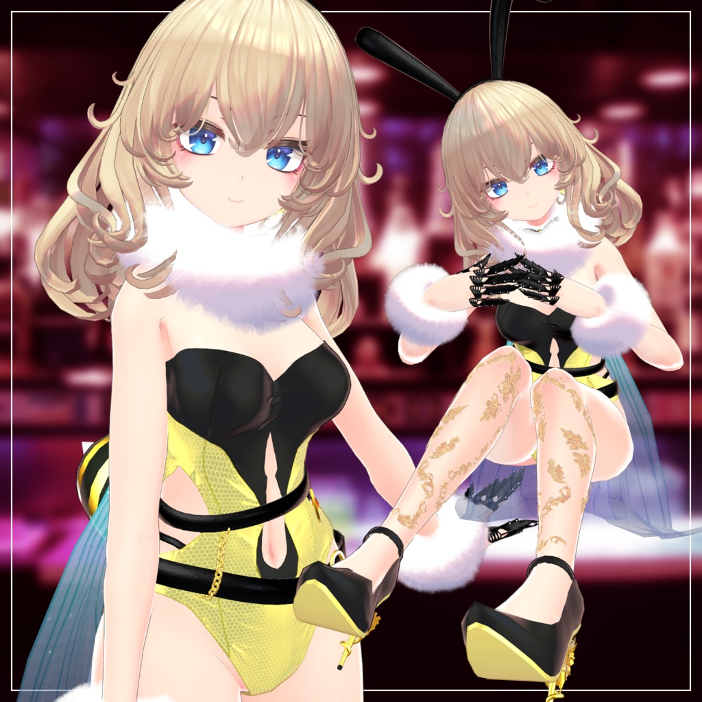 複数アバター向け衣装「ハニースーツ」