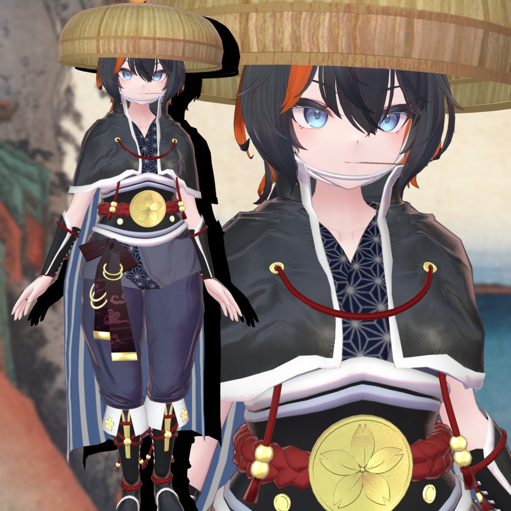 複数アバター向け衣装「風来道中膝栗毛」