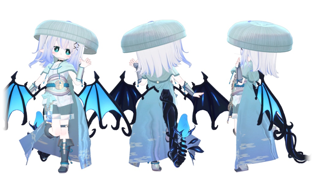 複数アバター向け衣装「風来道中膝栗毛」