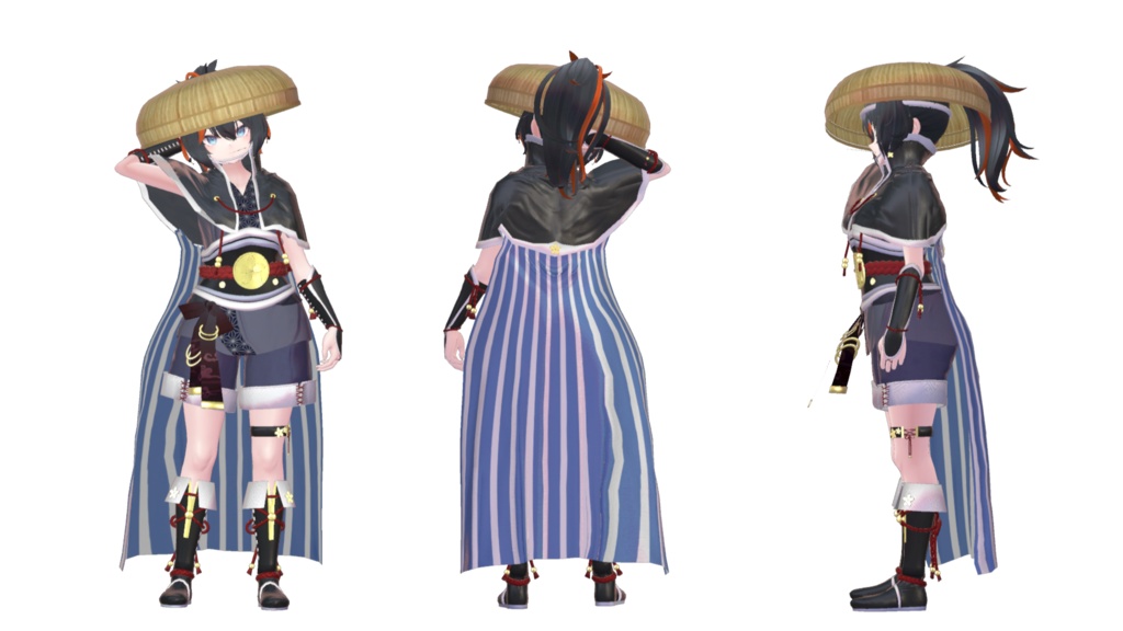 複数アバター向け衣装「風来道中膝栗毛」