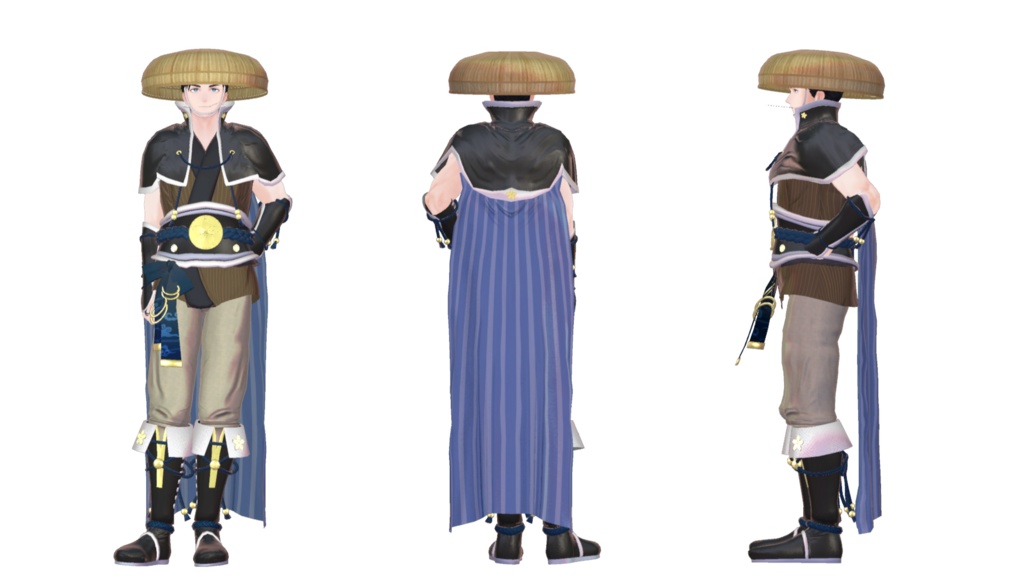 複数アバター向け衣装「風来道中膝栗毛」