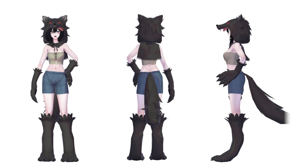 【MA設定済】複数アバター向け衣装「ウェアウルフウェア」