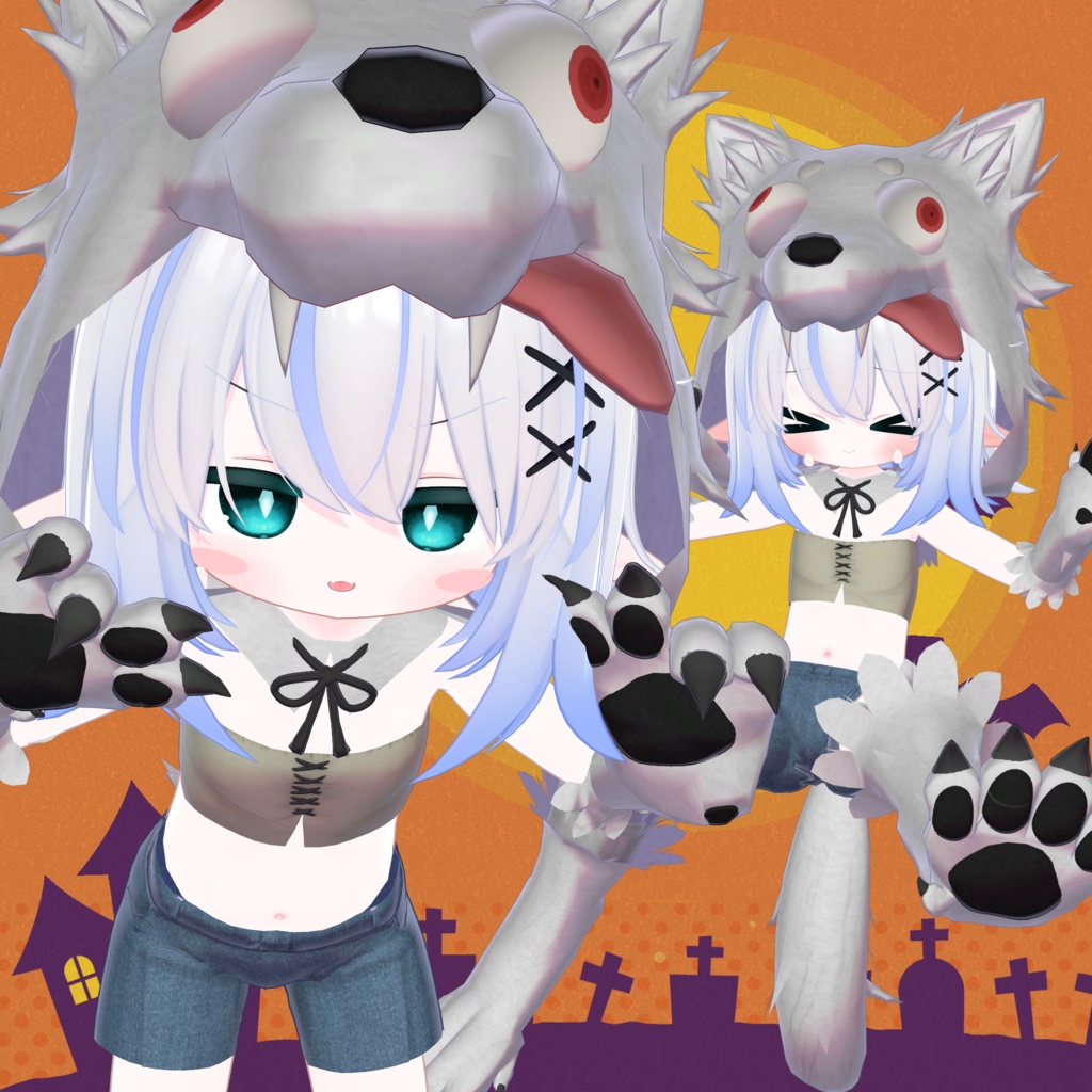 【MA設定済】複数アバター向け衣装「ウェアウルフウェア」