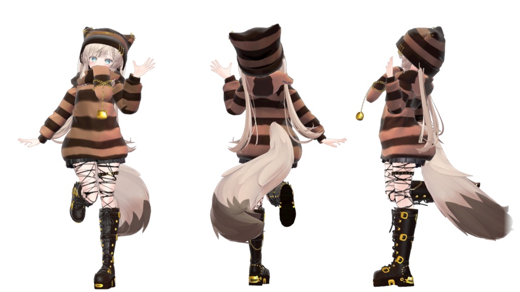 【MA設定済】複数アバター向け衣装「チェシャ猫パンク」