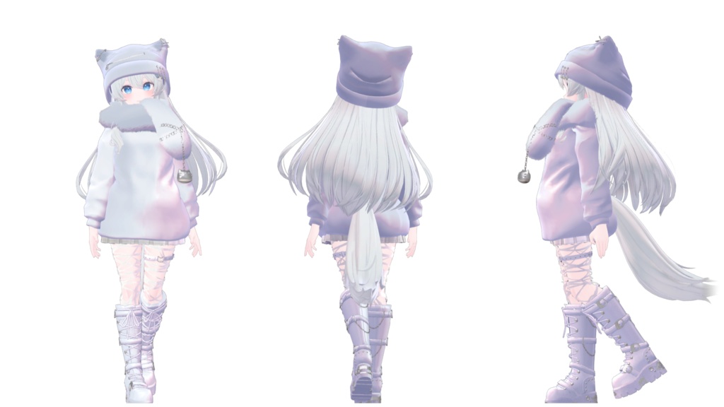 【MA設定済】複数アバター向け衣装「チェシャ猫パンク」