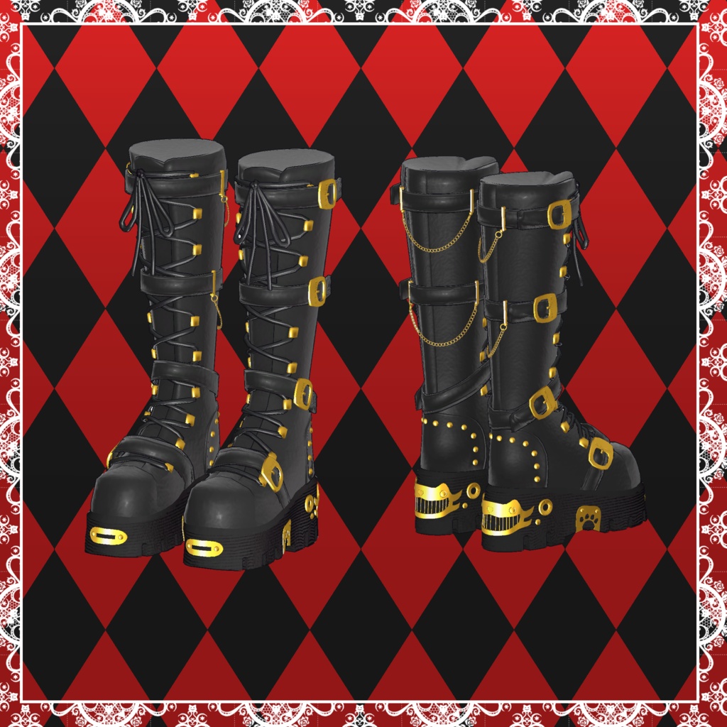 【MA設定済】複数アバター向け衣装「チェシャ猫パンク」