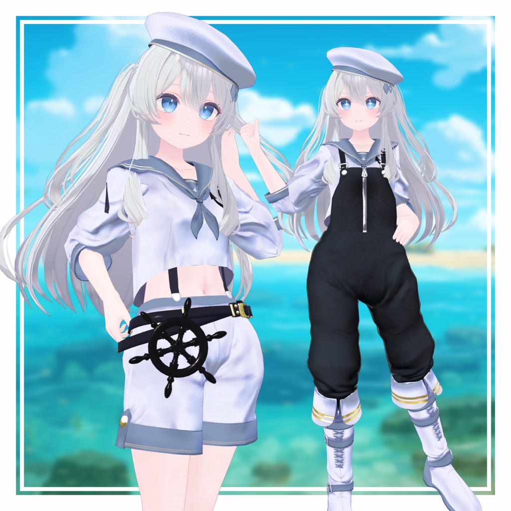 【MA設定済】複数アバター向け衣装「セーラーマリン」