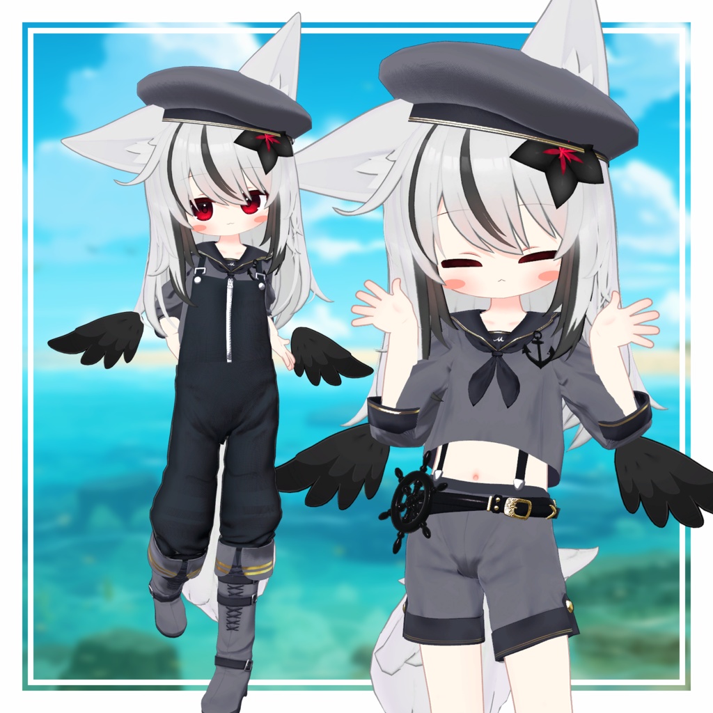 【MA設定済】複数アバター向け衣装「セーラーマリン」