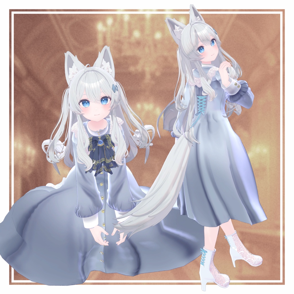 【MA設定済】複数アバター向け衣装「クラシカルドレス」