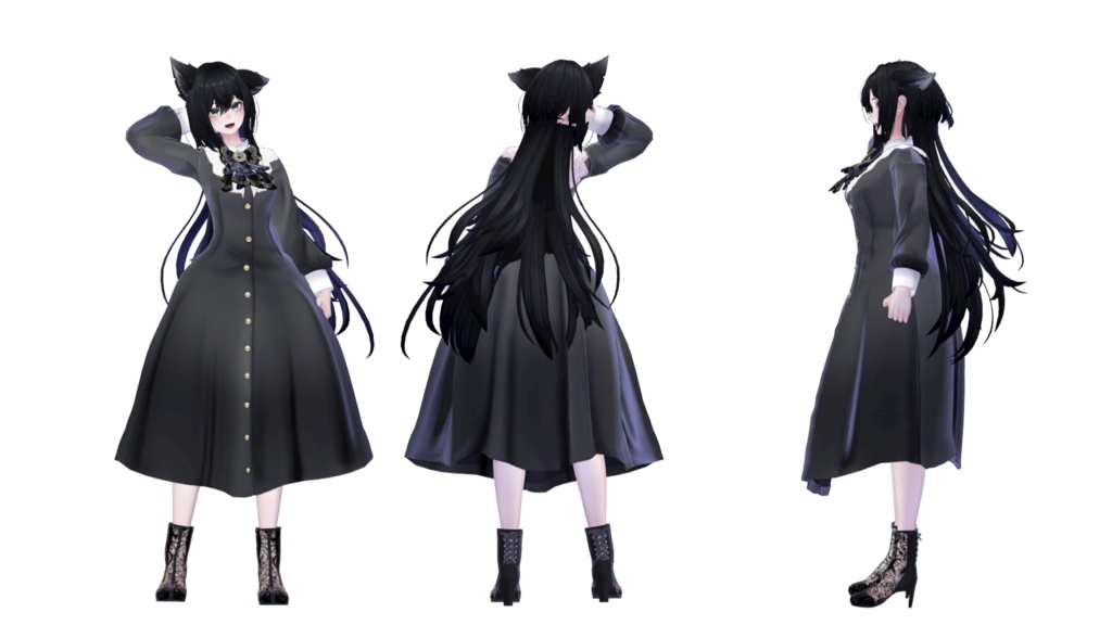 【MA設定済】複数アバター向け衣装「クラシカルドレス」